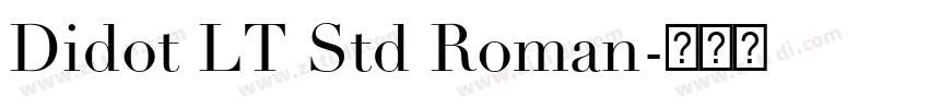 Didot LT Std Roman字体转换